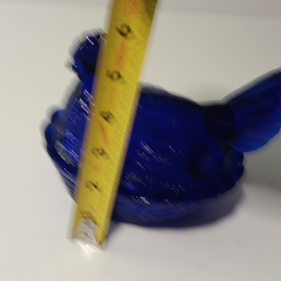 Cobalt Blue Hen on Nest Large Size 6 Inch Long LG Wright? - Picture 7 of 7